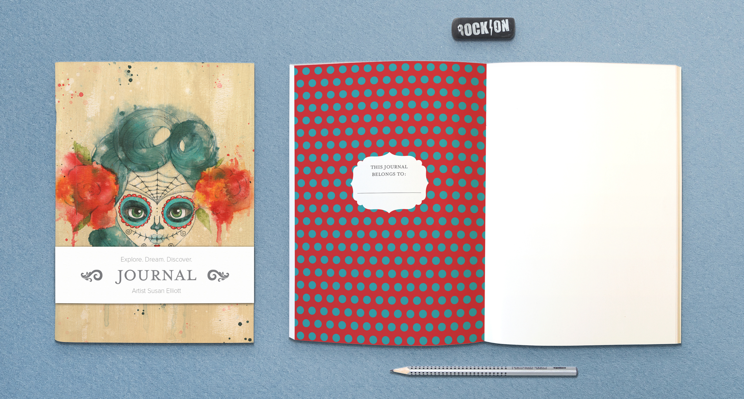 Download belly band book/magazine mockups, mockup psd for free. Dia De Los Muertos Beauty Journal With Belly Band Neptune Creations