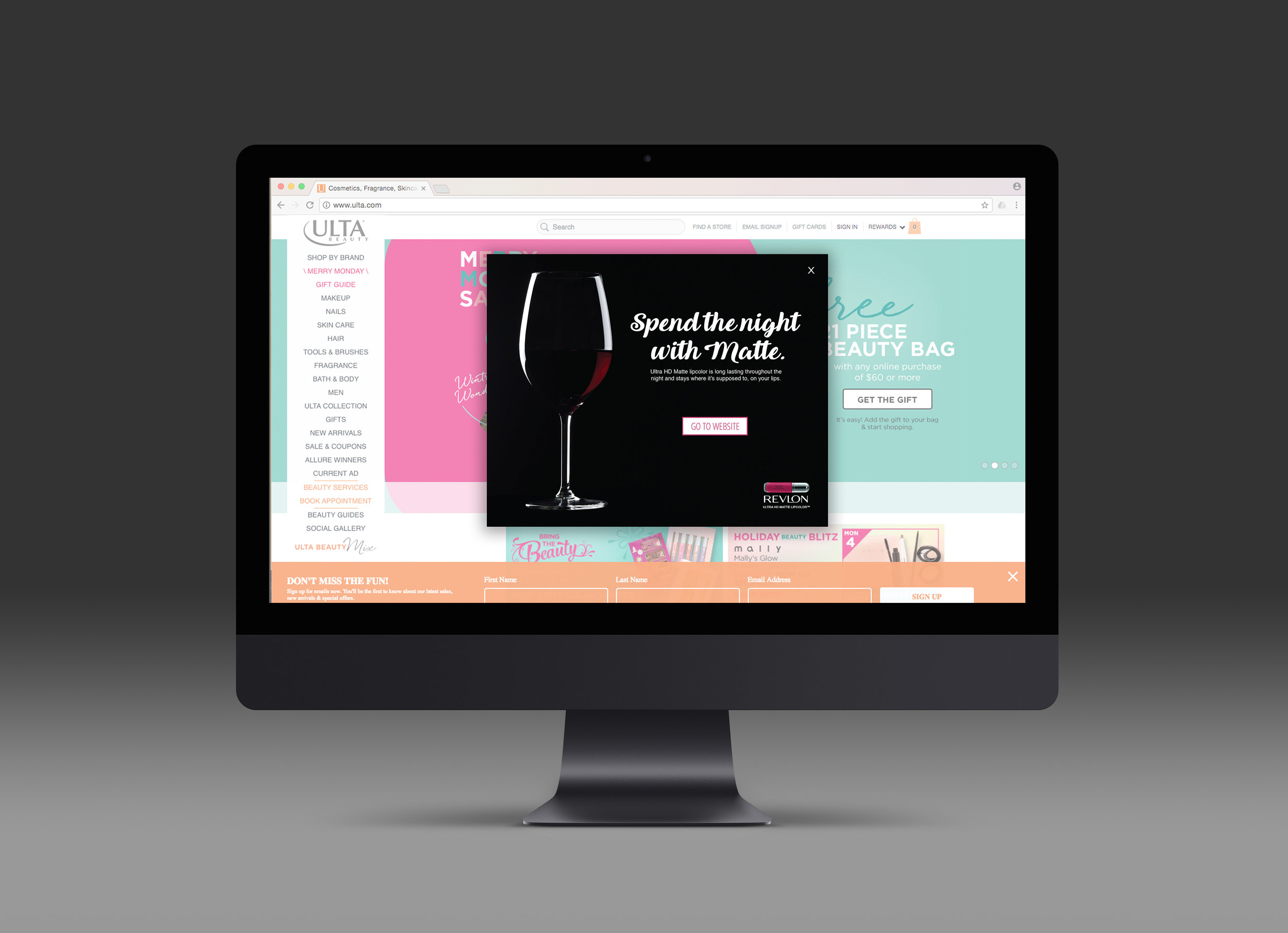 As a prototype, it is better if you opt for digital advertisement mockups as it is a readymade format with a customizable and editable layout. Revlon Ultra Hd Matte Lipcolor Olenik Design