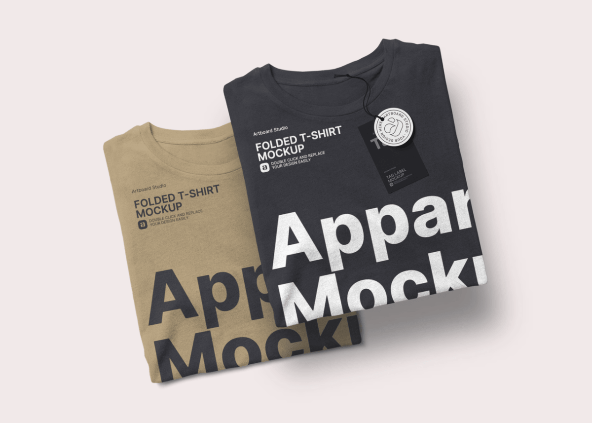 Just replace your design using the smart layer, . Top View Folded T Shirt Mockup Template