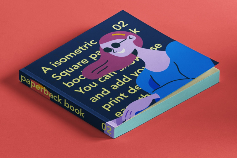 35+ Download Square Book Mockup Free&nbsp;Psd