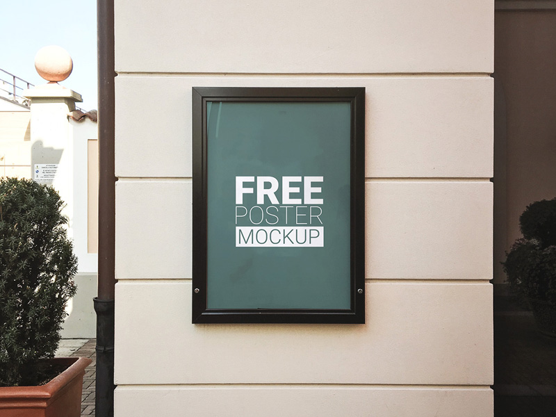 33+ Download Wall Poster Mockup Psd Free