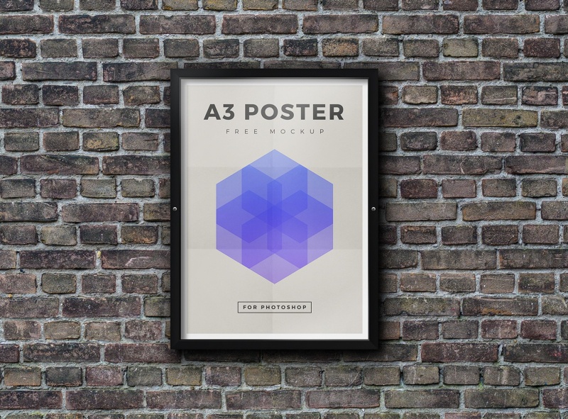 14+ Download Poster A3 Mockup Free&nbsp;Psd