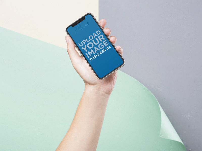 15+ Download Iphone X Mockup With Hand&nbsp;Psd