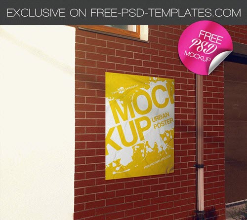 16+ Download Urban Poster Mockup Free Psd