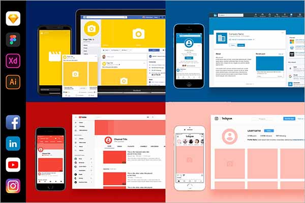 40+ Download Social Media Mockup&nbsp;Psd