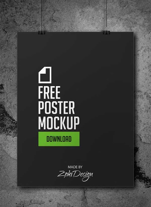 41+ Download Poster Mockup Free&nbsp;Psd