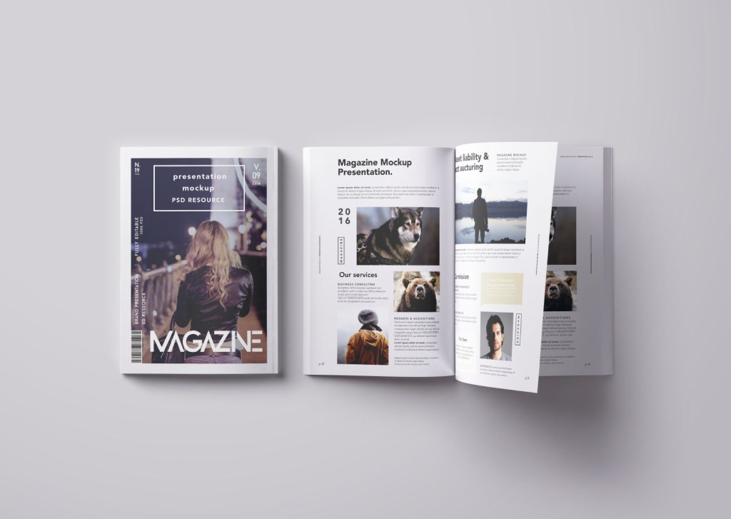 48+ Download Inside Magazine Mockup&nbsp;Psd