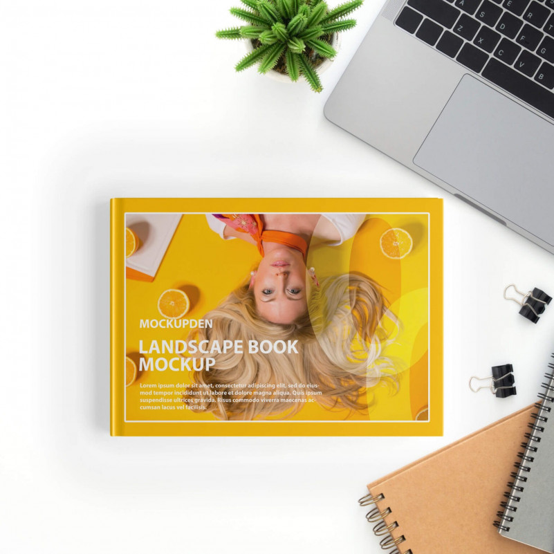 23+ Download Free Landscape Book Mockup&nbsp;Psd