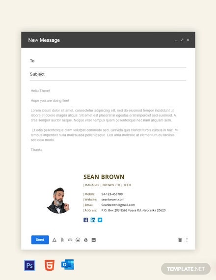16+ Download Email Signature Mockup&nbsp;Psd