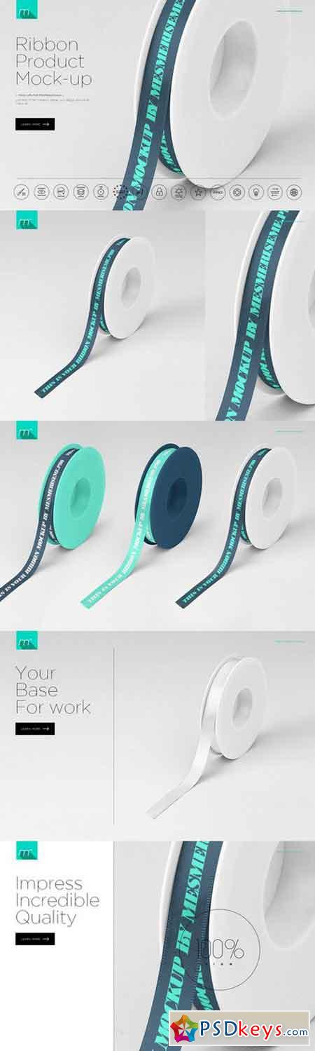 20+ Download Ribbon Mockup&nbsp;Psd