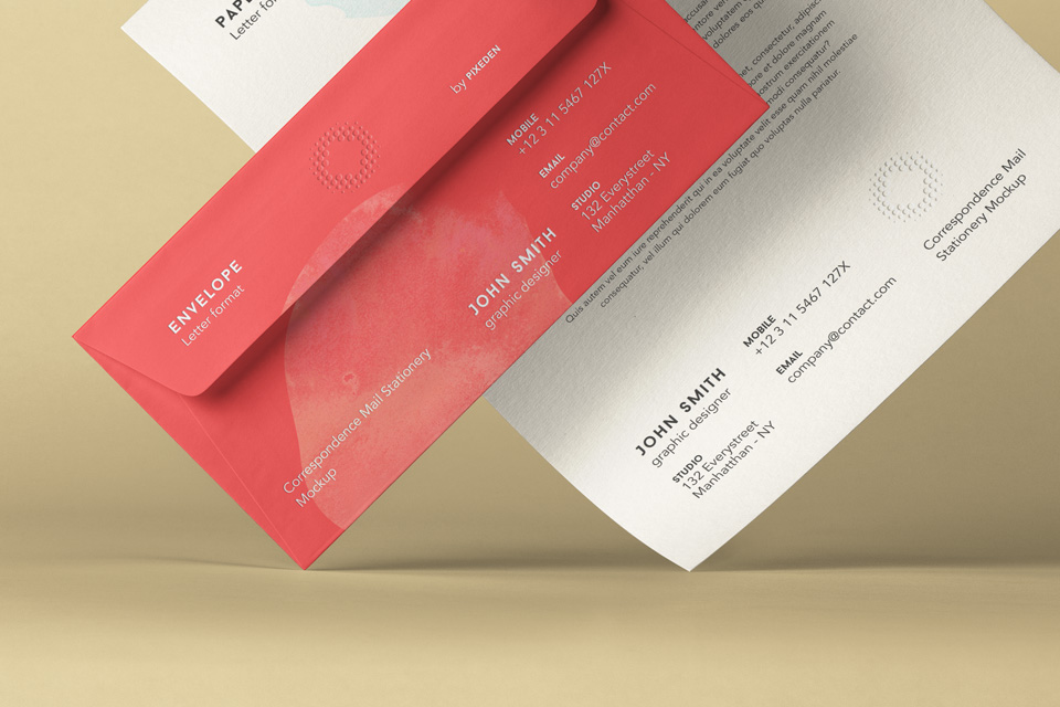 46+ Download Letterhead And Envelope Mockup Psd&nbsp;Free