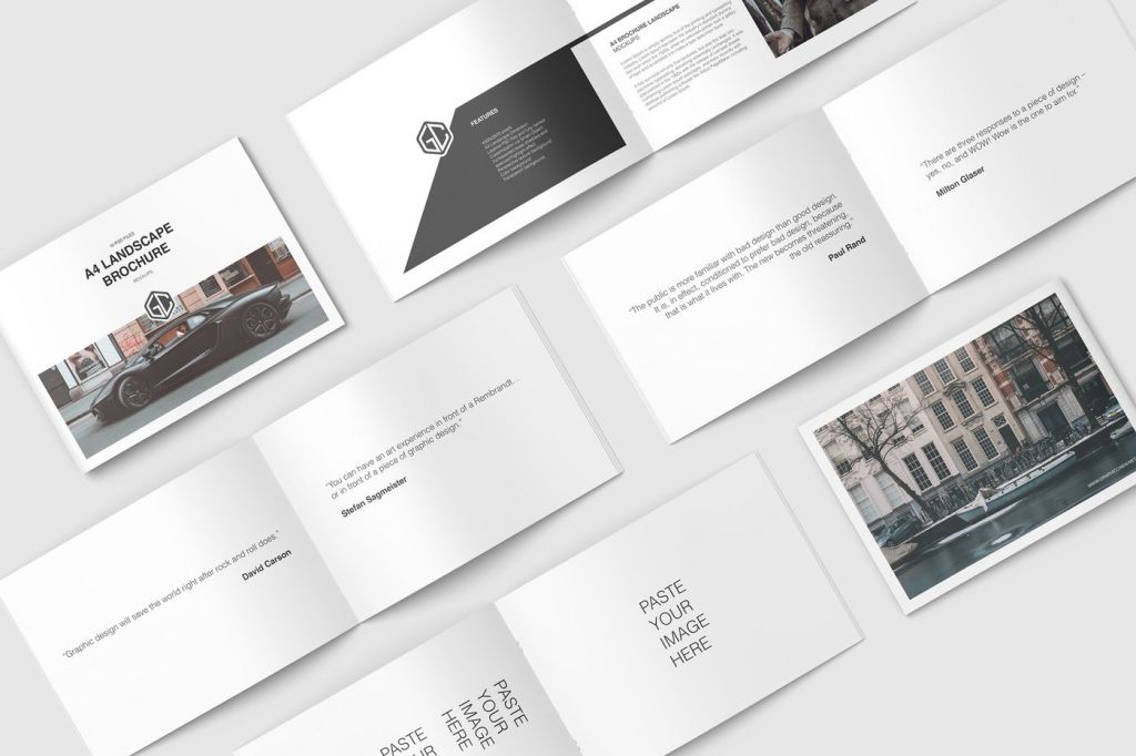 44+ Download A4 Brochure Mockup Free&nbsp;Psd